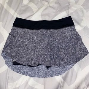 Patterned Grey Lululemon Skirt